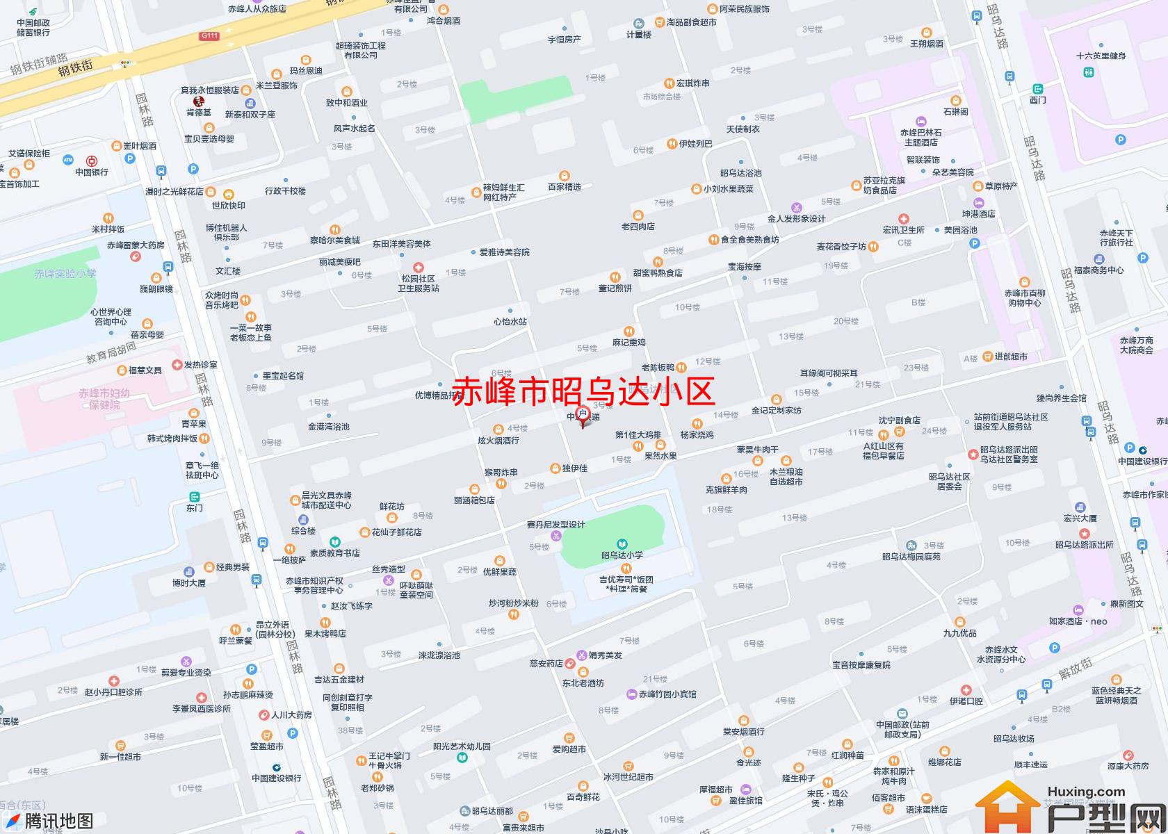 昭乌达小区小区 - 户型网