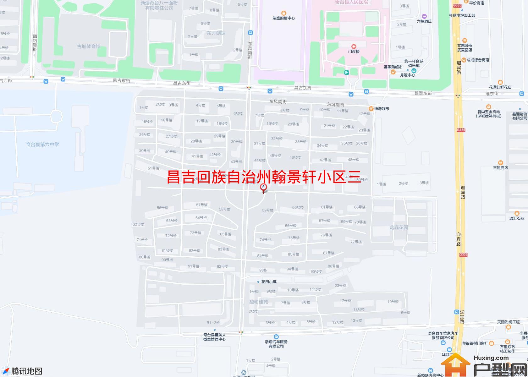 翰景轩小区三室两厅多层精装修出小区 - 户型网