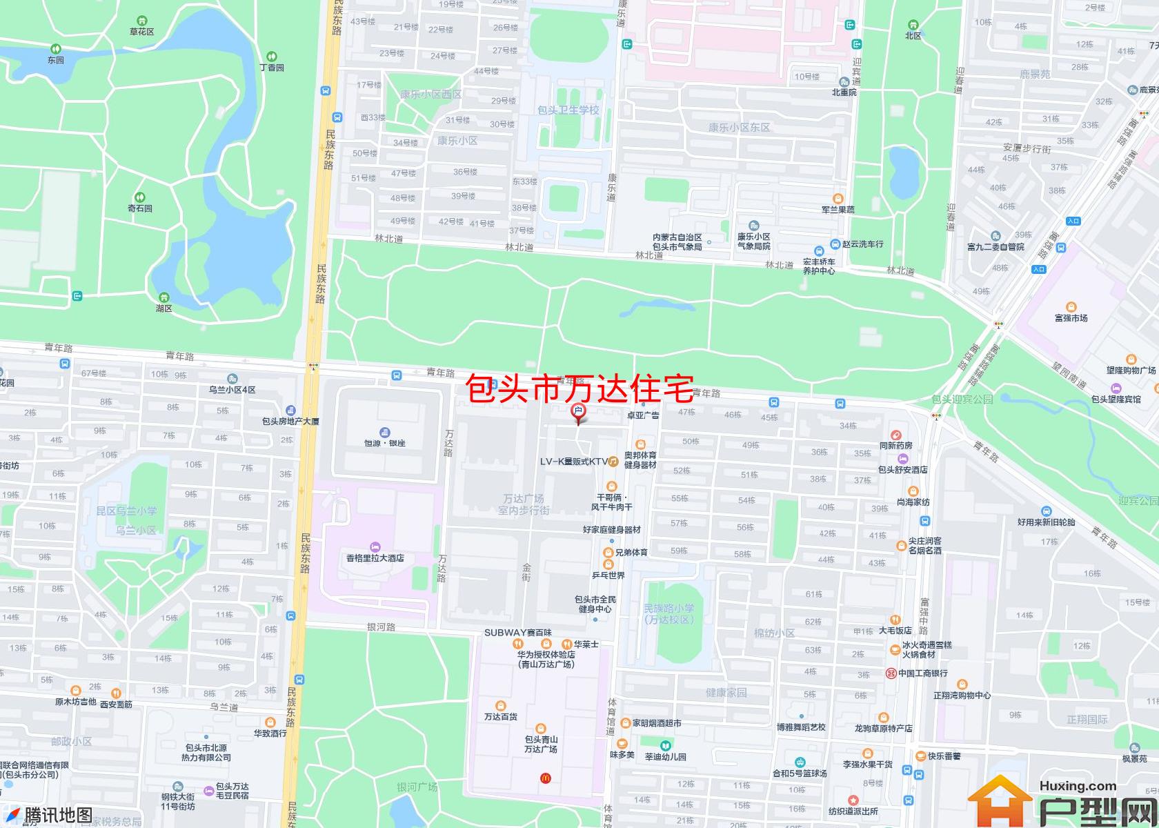万达住宅小区 - 户型网