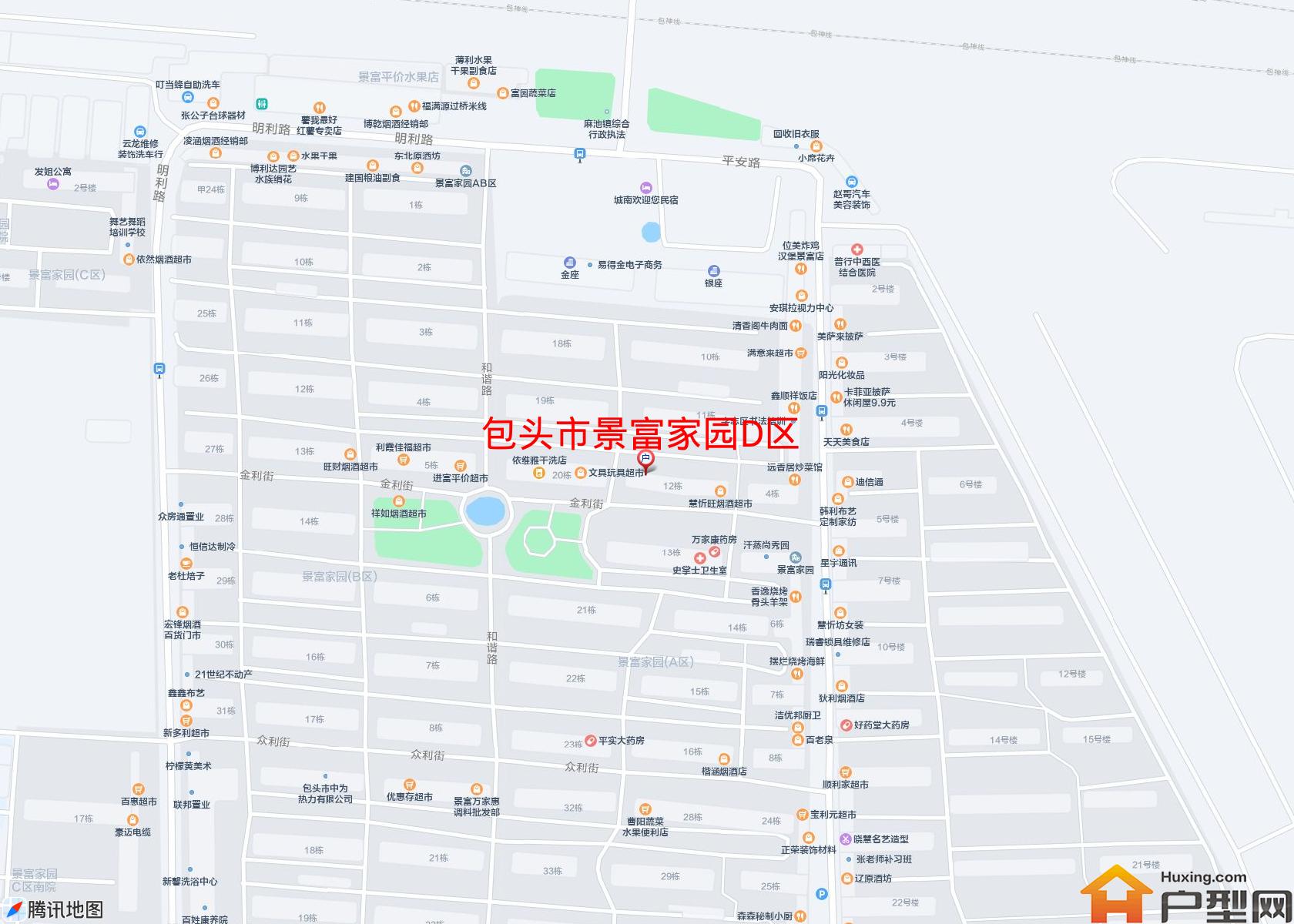 景富家园D区小区 - 户型网