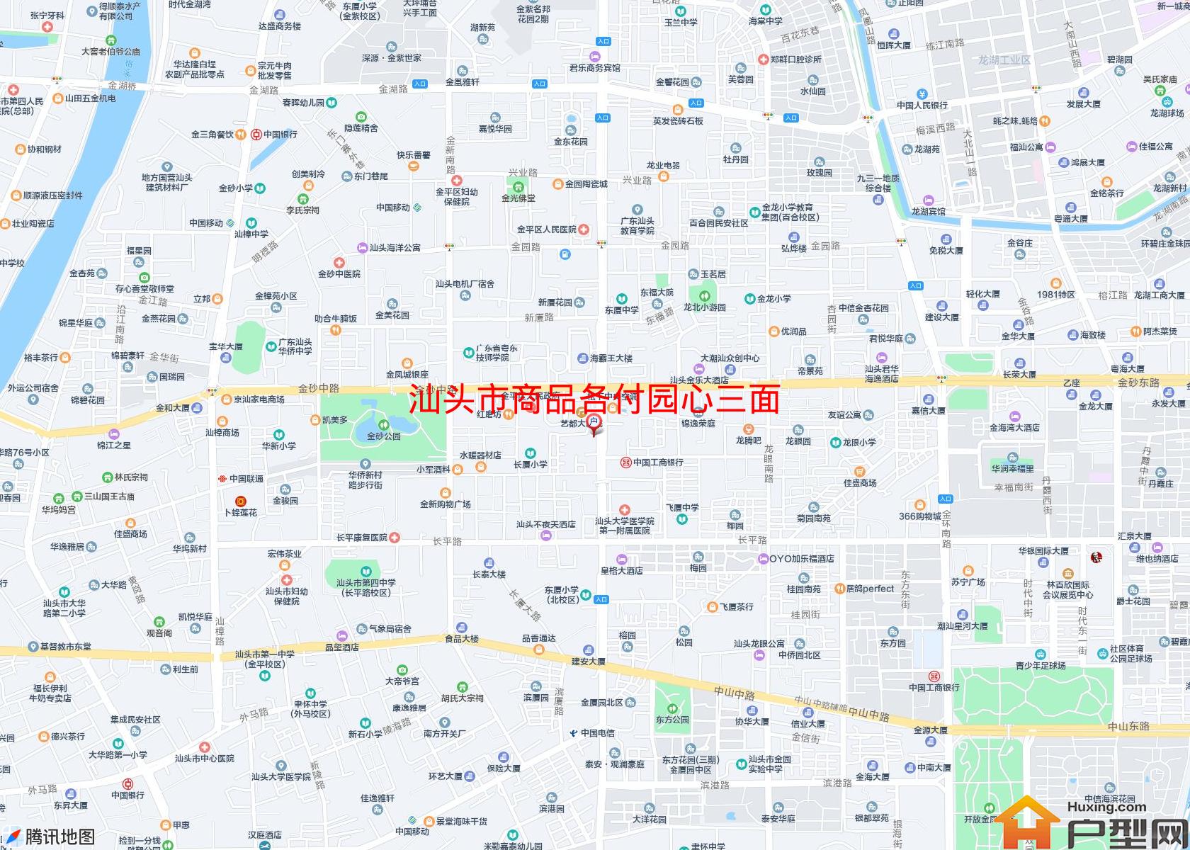 商品各付园心三面小区 - 户型网