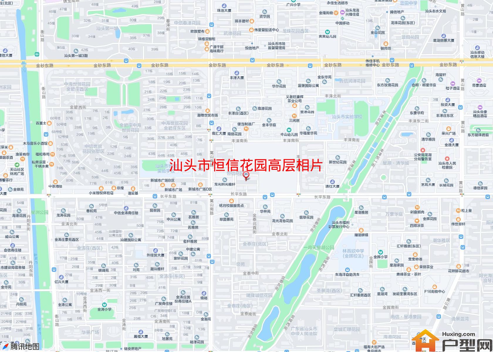 恒信花园高层相片小区 - 户型网
