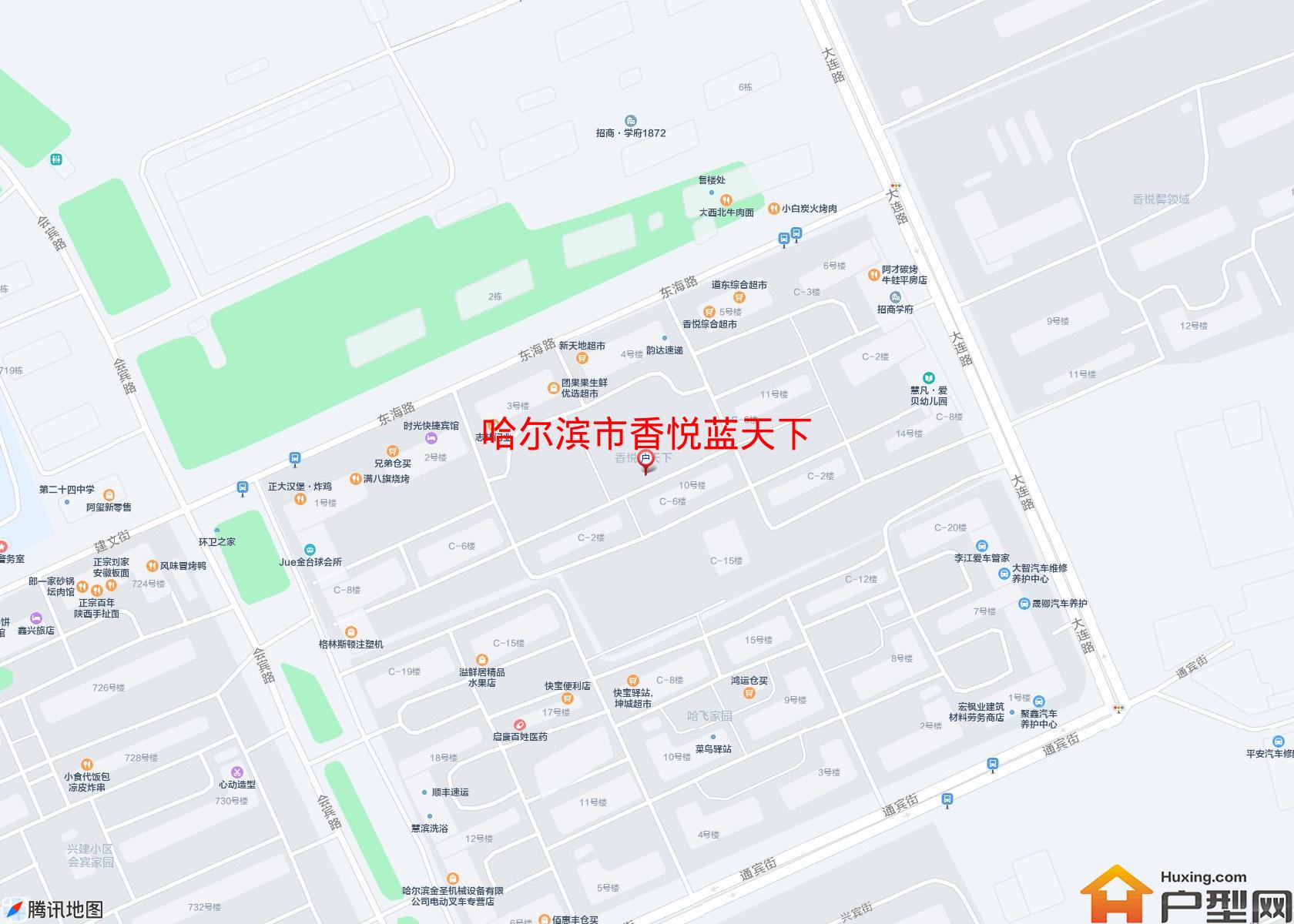 香悦蓝天下小区 - 户型网