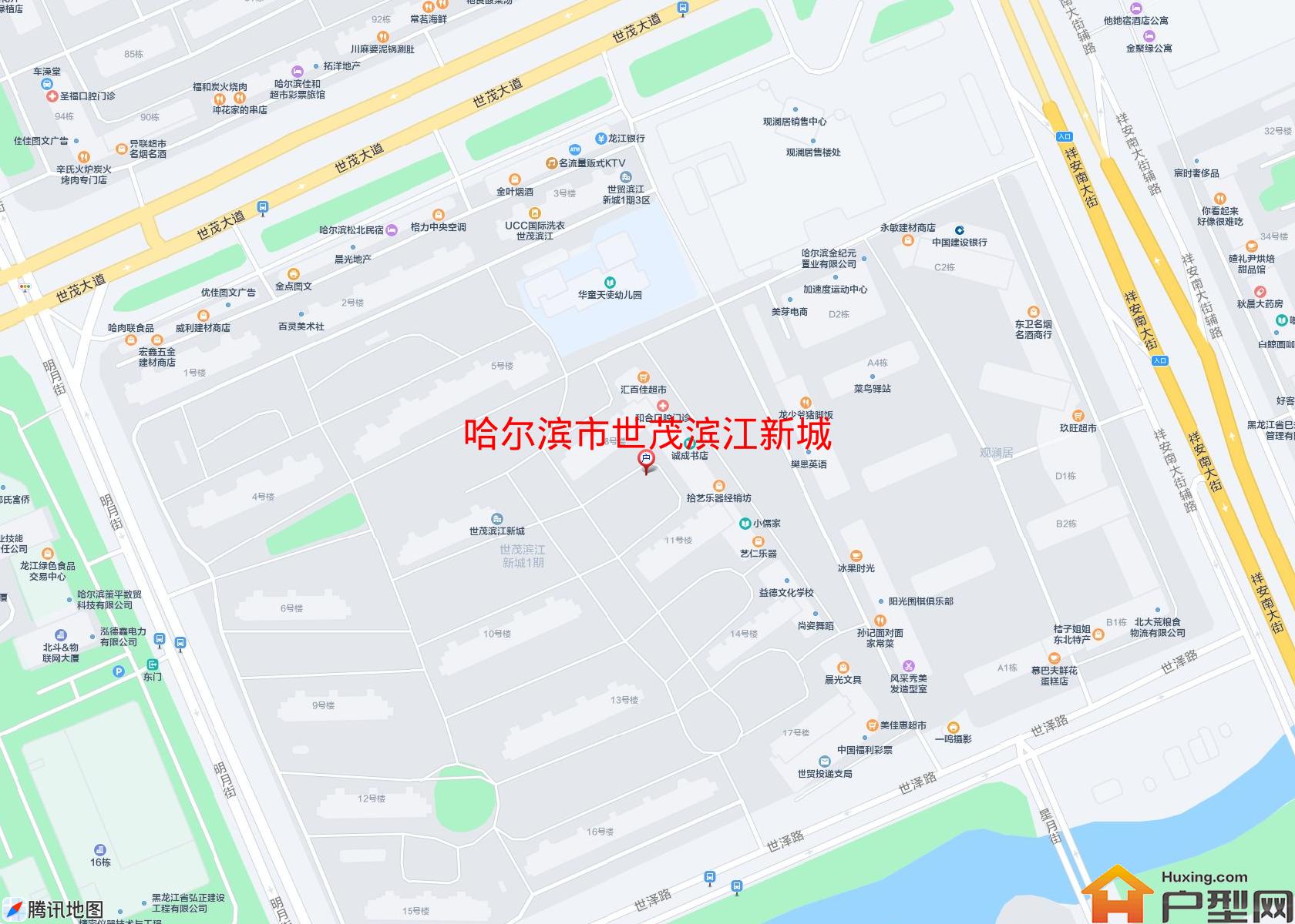 世茂滨江新城小区 - 户型网