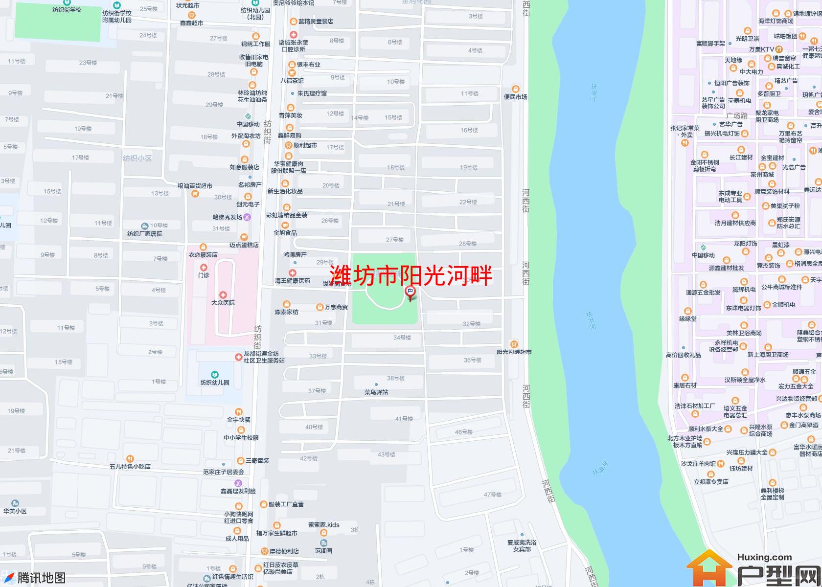 阳光河畔小区 - 户型网