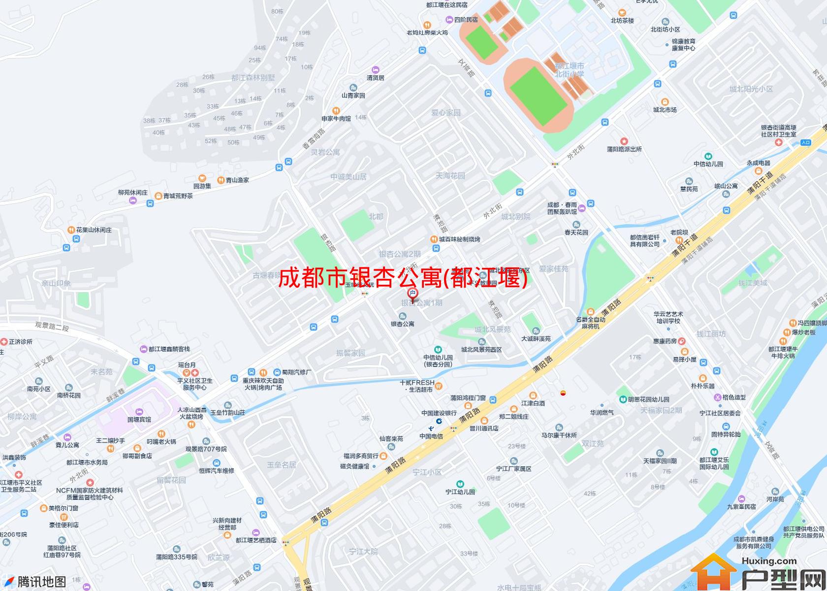 银杏公寓(都江堰)小区 - 户型网