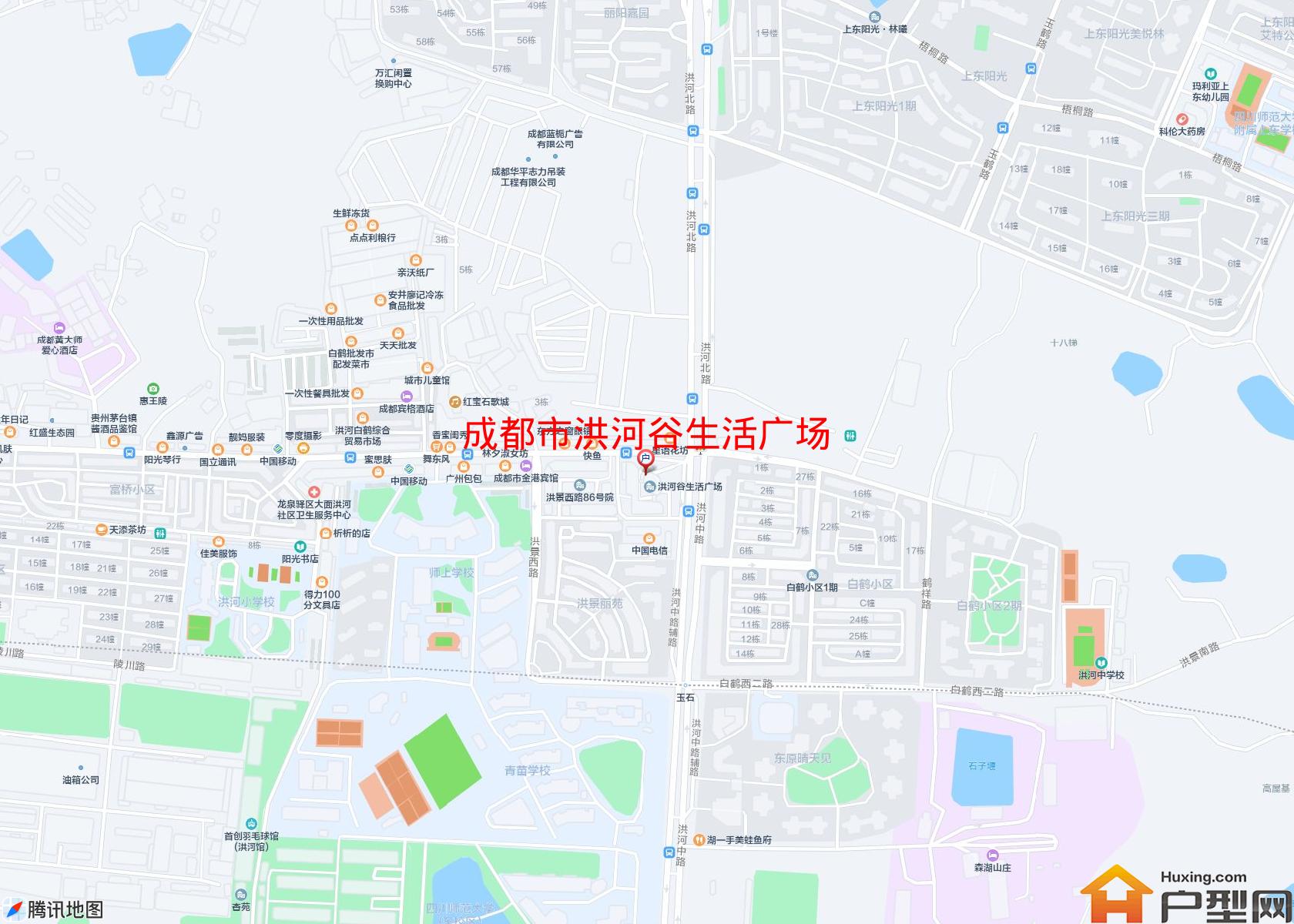 洪河谷生活广场小区 - 户型网