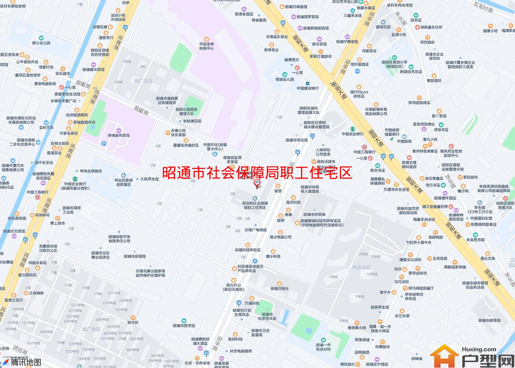 社会保障局职工住宅区(晨曦路60号)小区 - 户型网