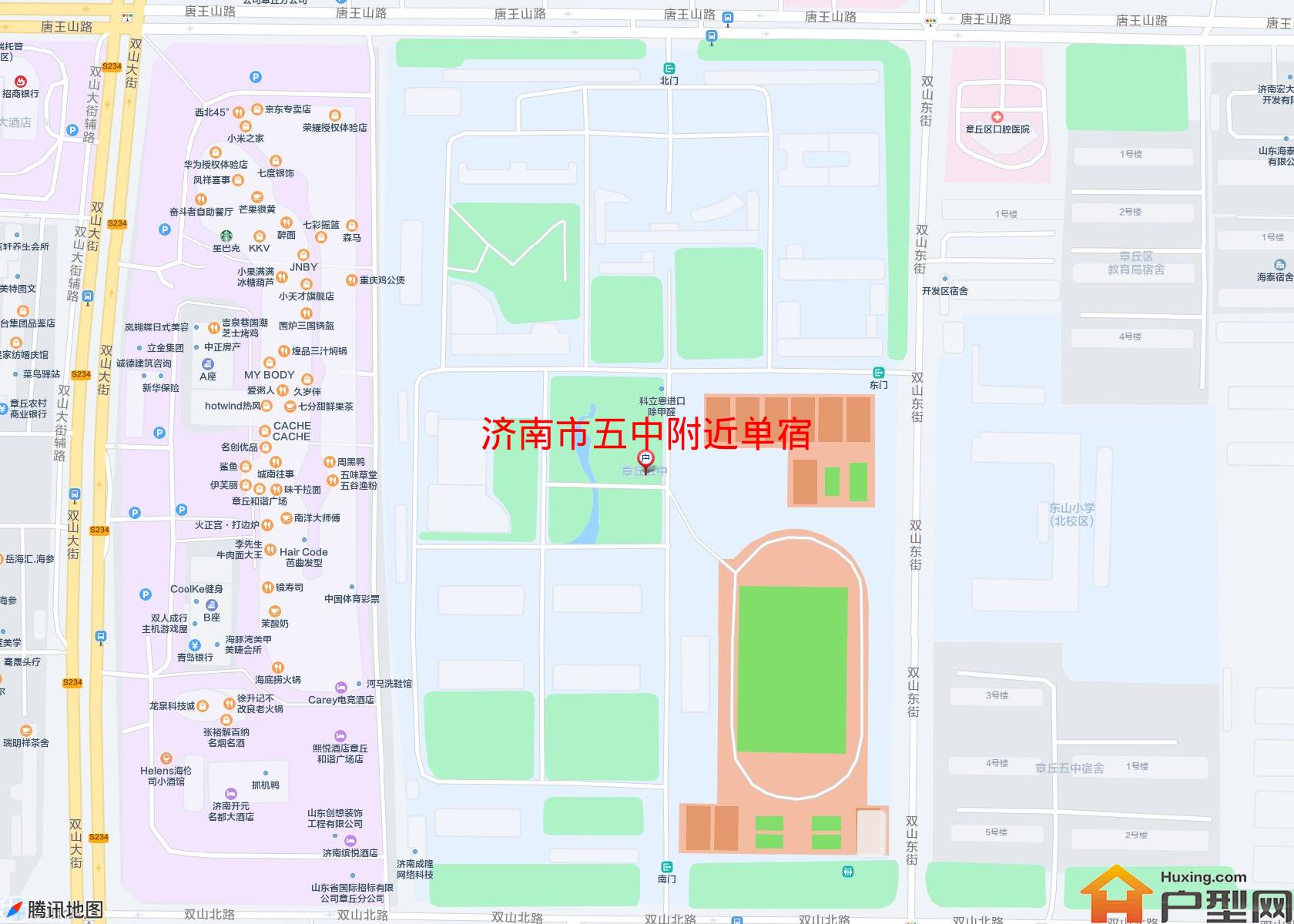 五中附近单宿小区 - 户型网