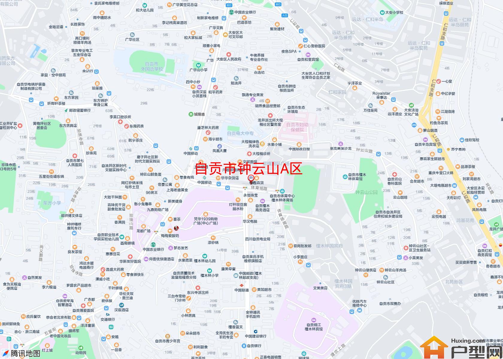 钟云山A区小区 - 户型网