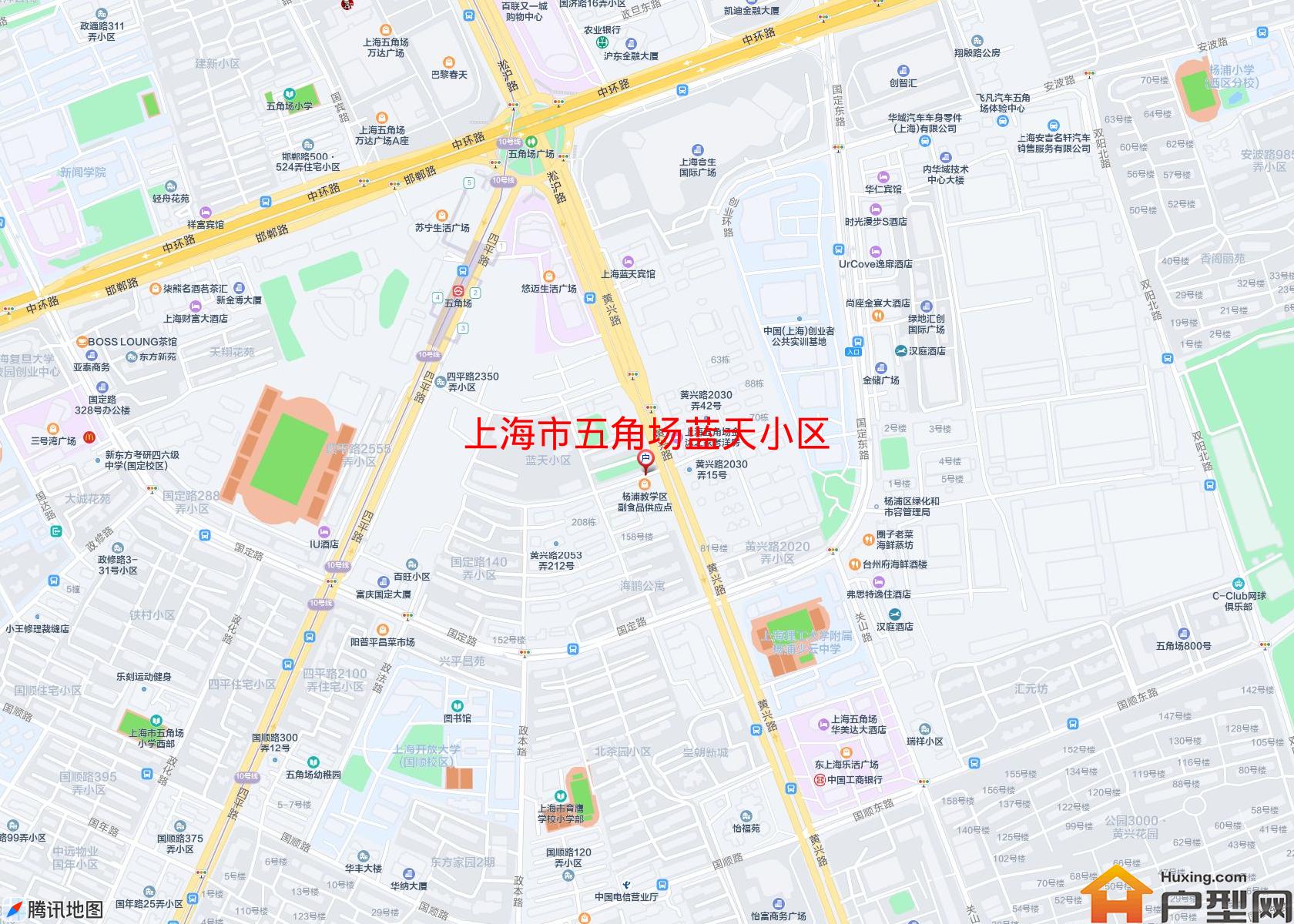 五角场蓝天小区小区 - 户型网