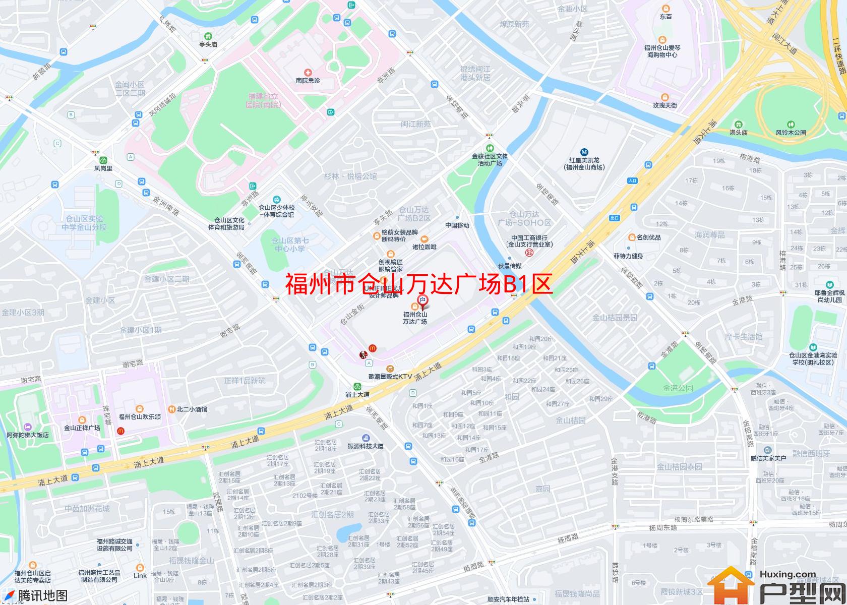 仓山万达广场B1区小区 - 户型网