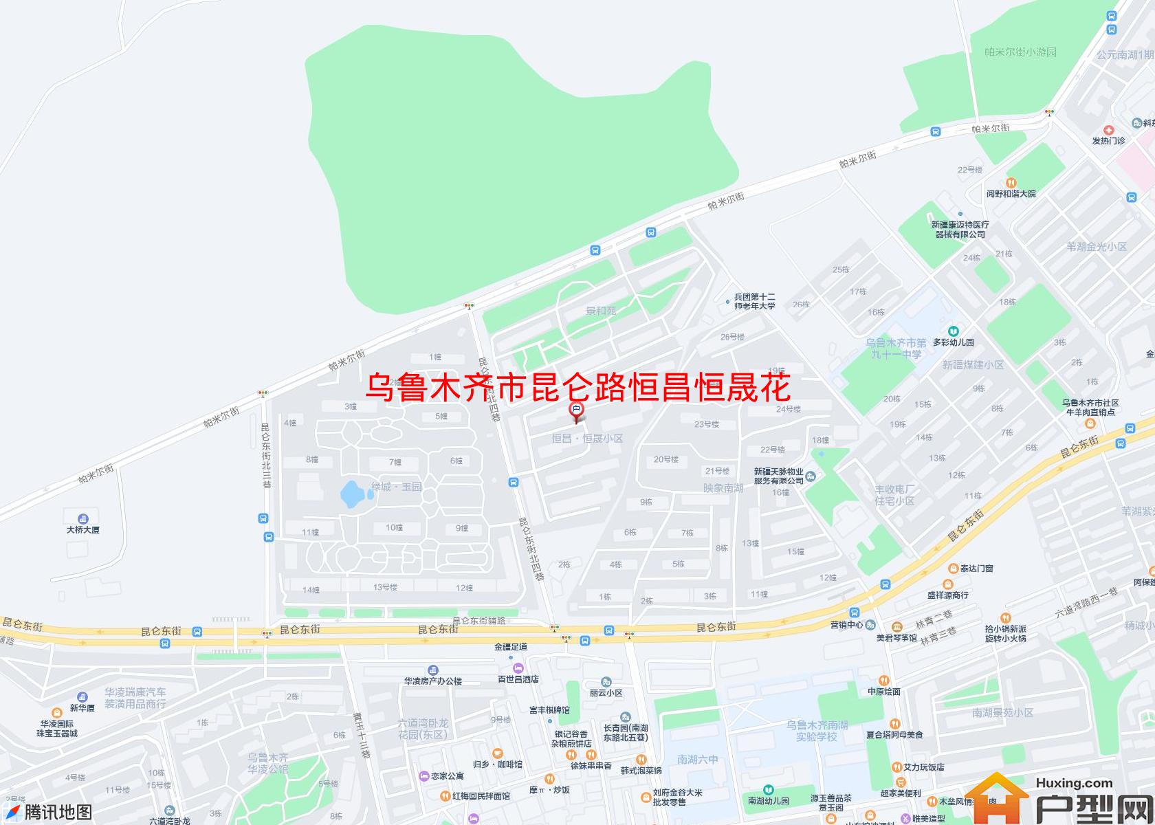昆仑路恒昌恒晟花园小区 - 户型网