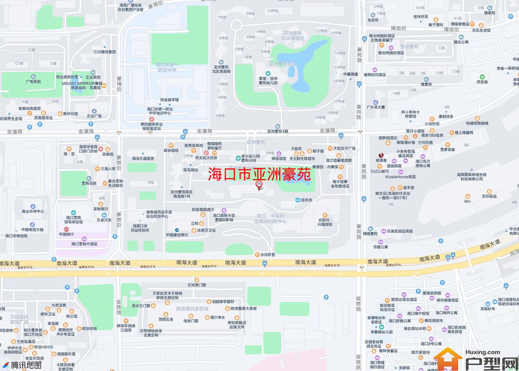 亚洲豪苑小区 - 户型网