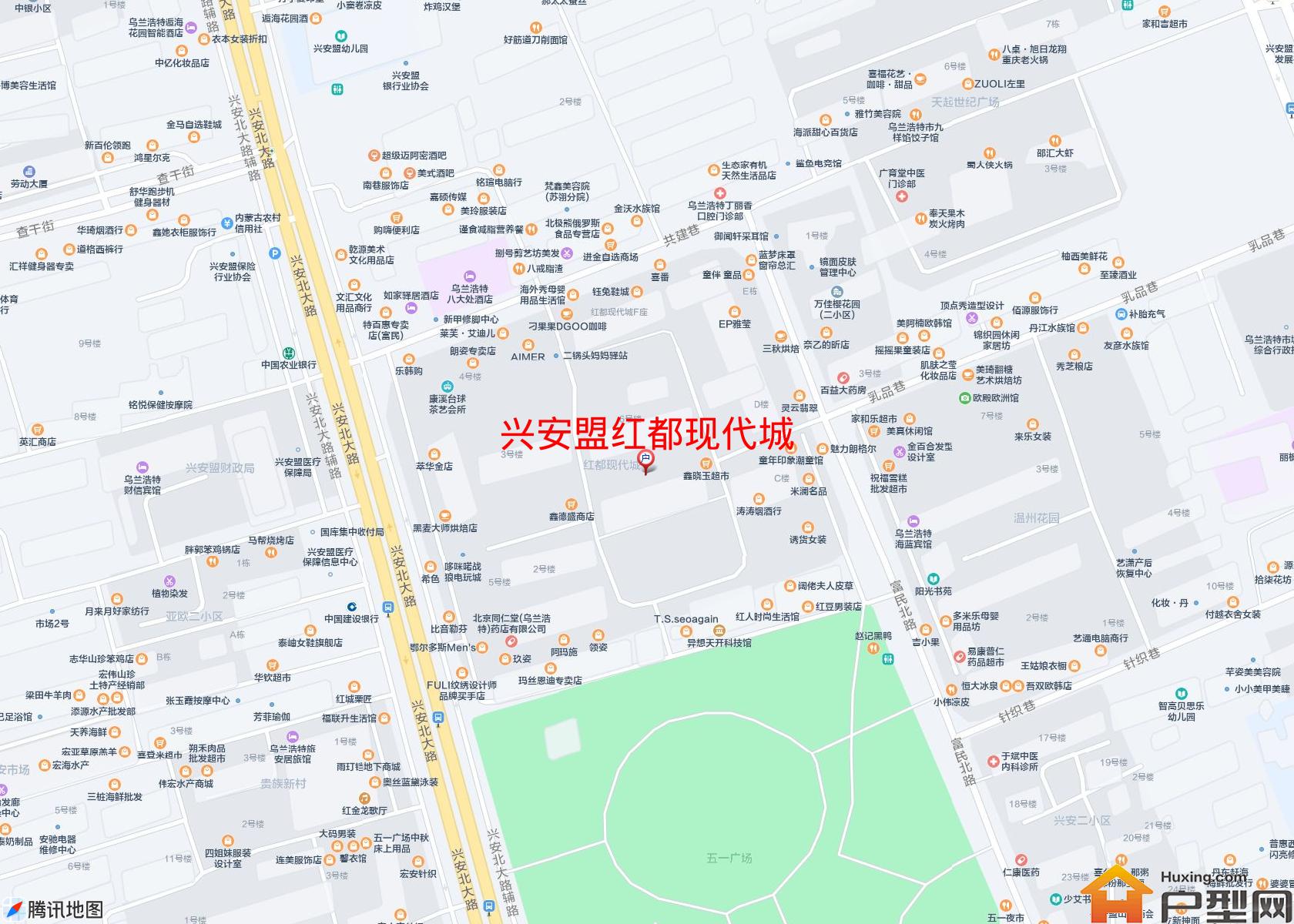 红都现代城小区 - 户型网