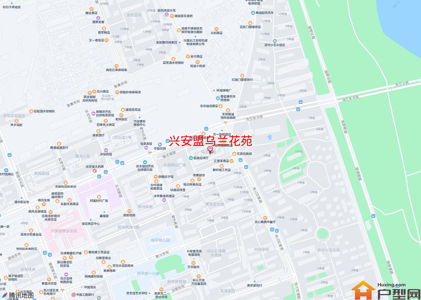乌兰花苑小区 - 户型网