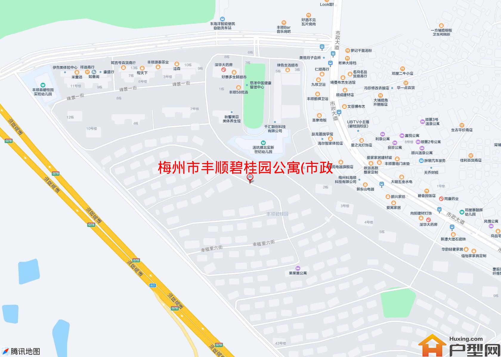 丰顺碧桂园公寓(市政大道)小区 - 户型网