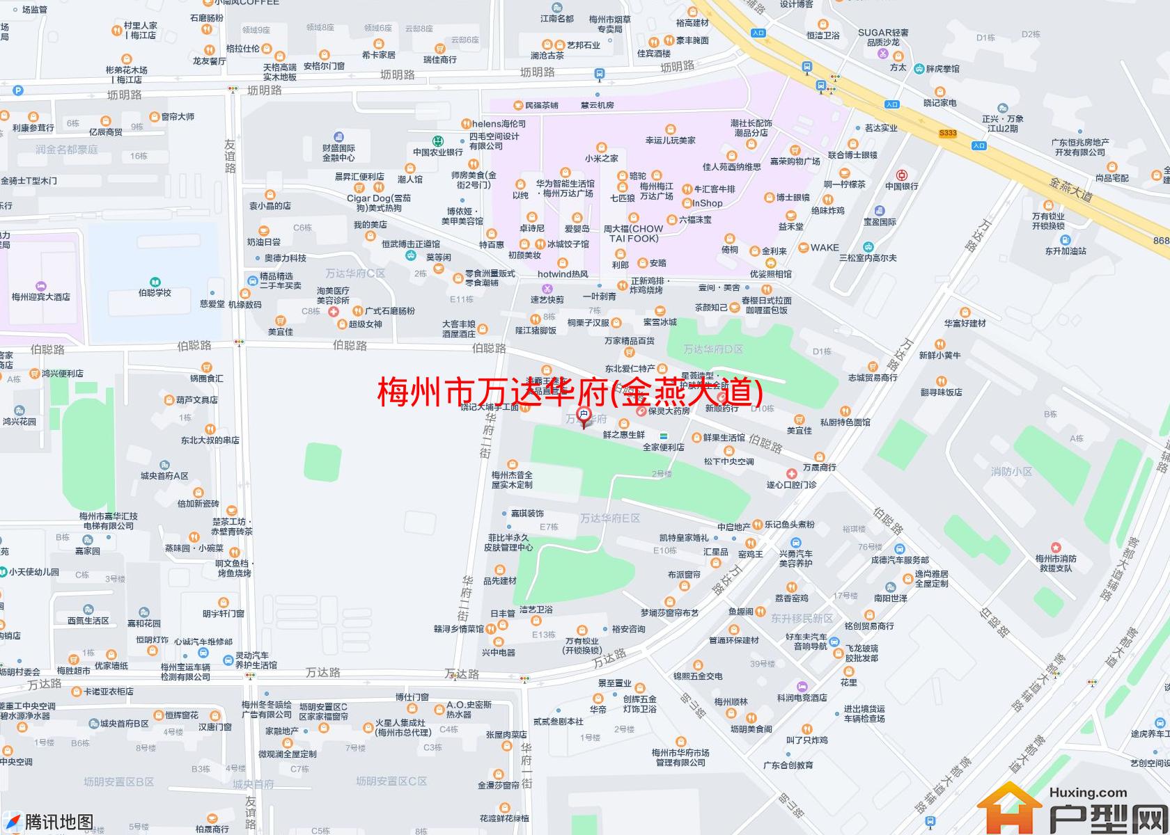 万达华府(金燕大道)小区 - 户型网