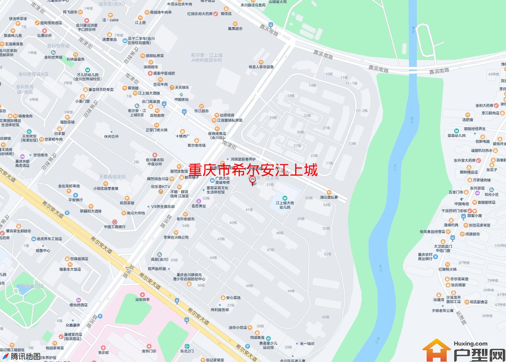 希尔安江上城小区 - 户型网