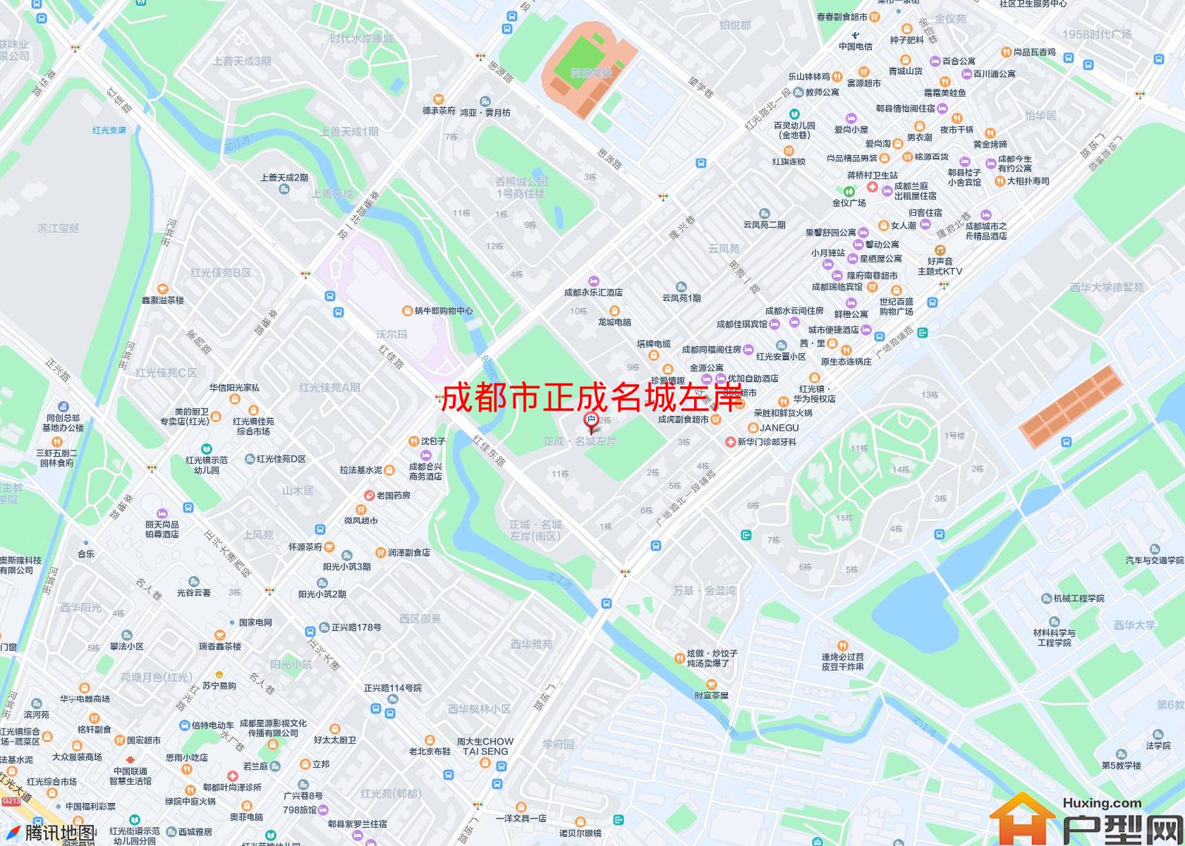 正成名城左岸小区 - 户型网