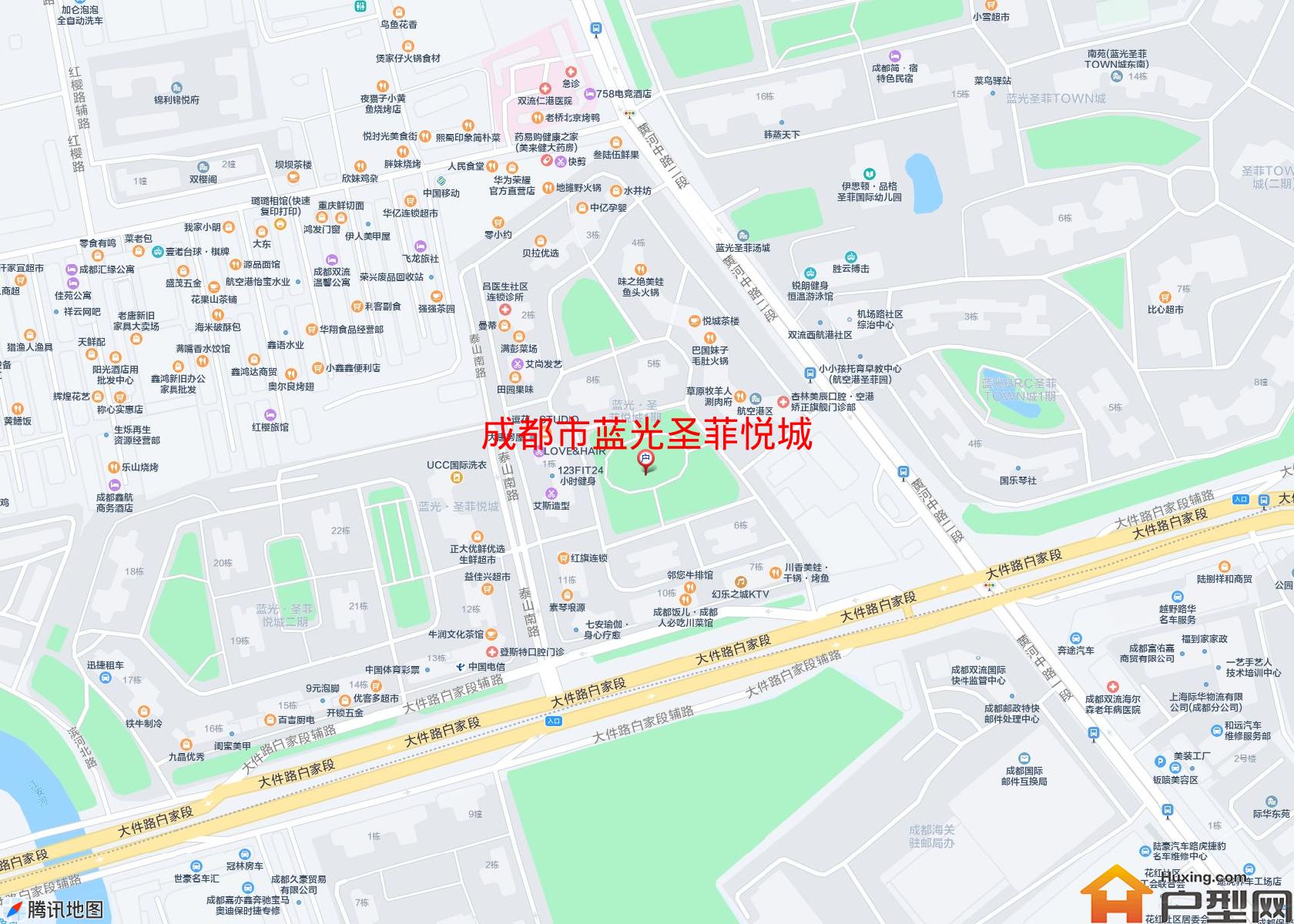 蓝光圣菲悦城小区 - 户型网