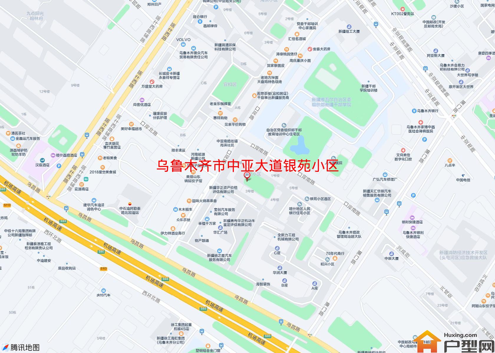 中亚大道银苑小区小区 - 户型网