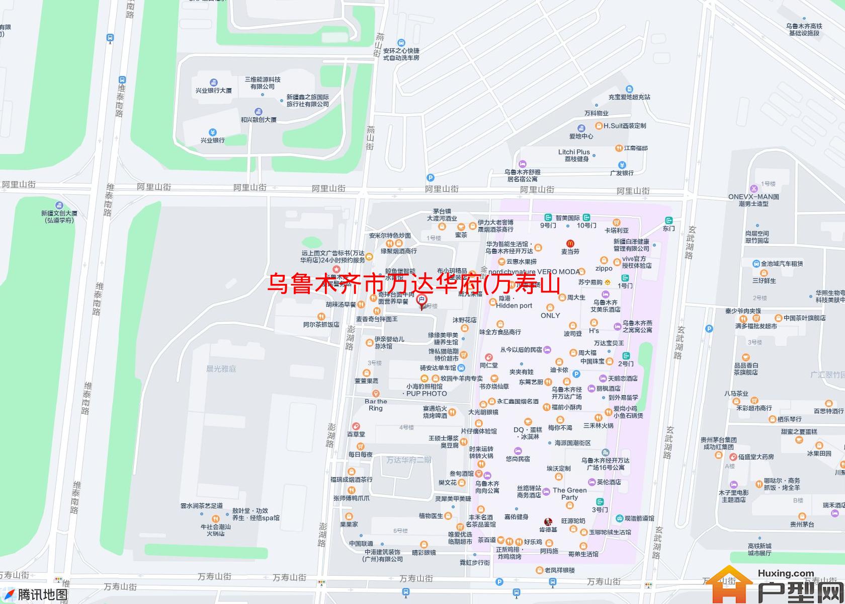万达华府(万寿山街)小区 - 户型网