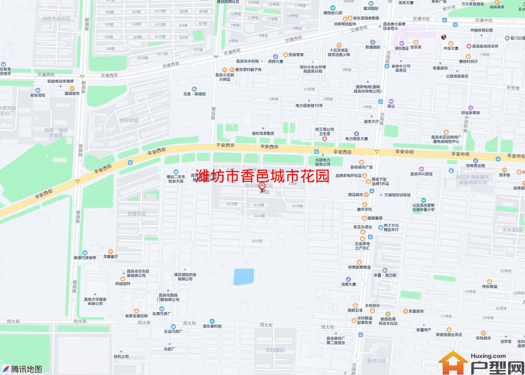 香邑城市花园小区 - 户型网