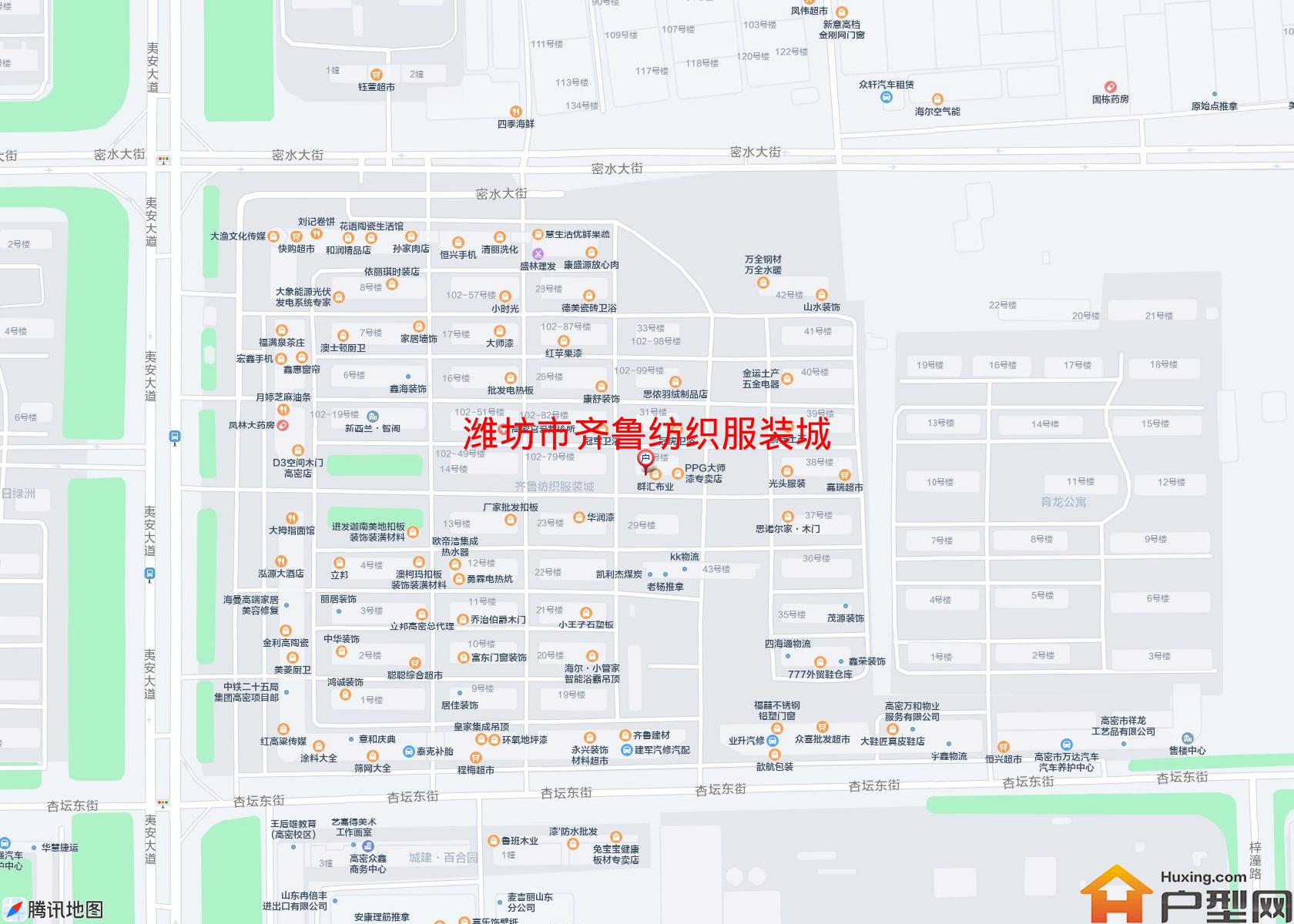 齐鲁纺织服装城小区 - 户型网