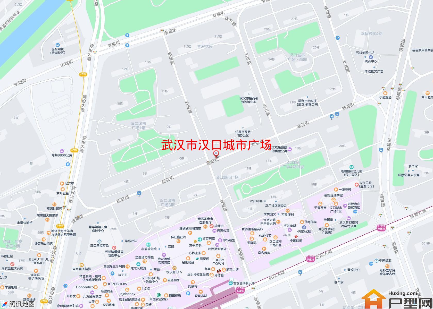 汉口城市广场小区 - 户型网