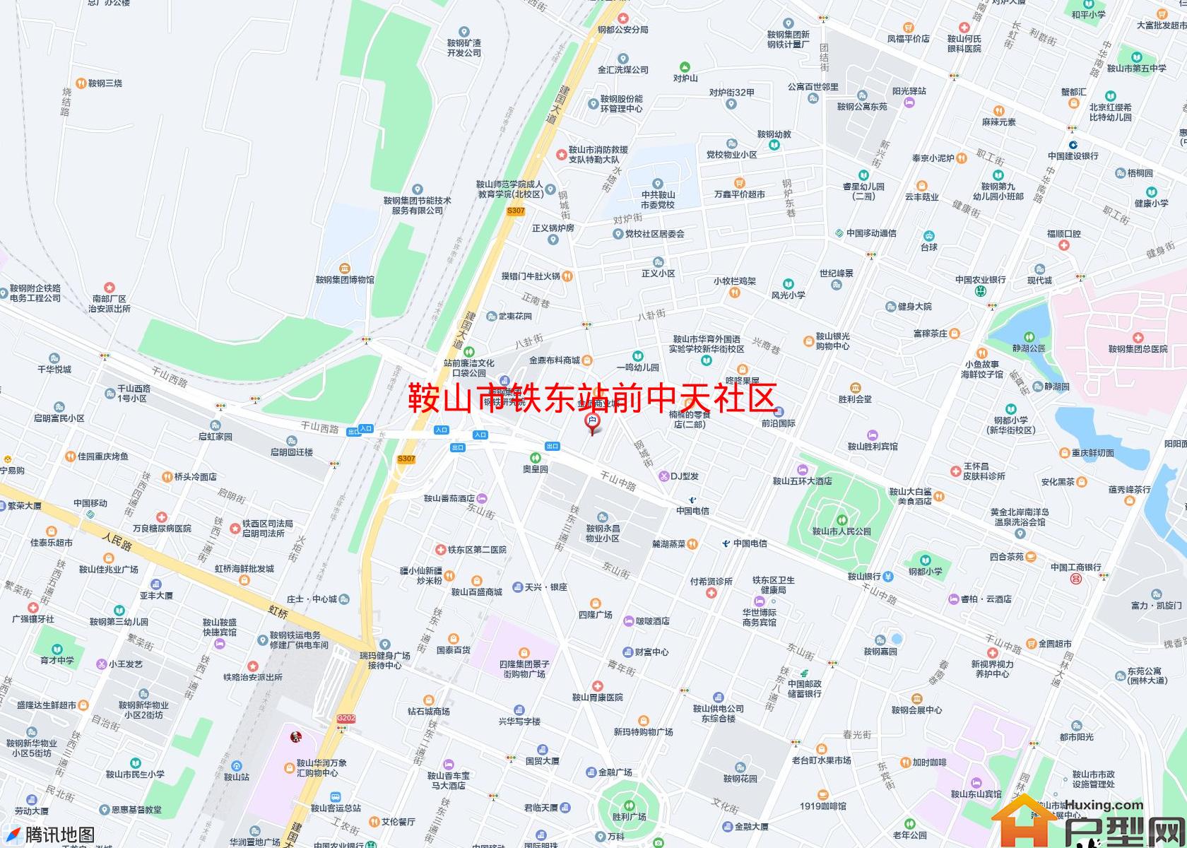 铁东站前中天社区小区 - 户型网