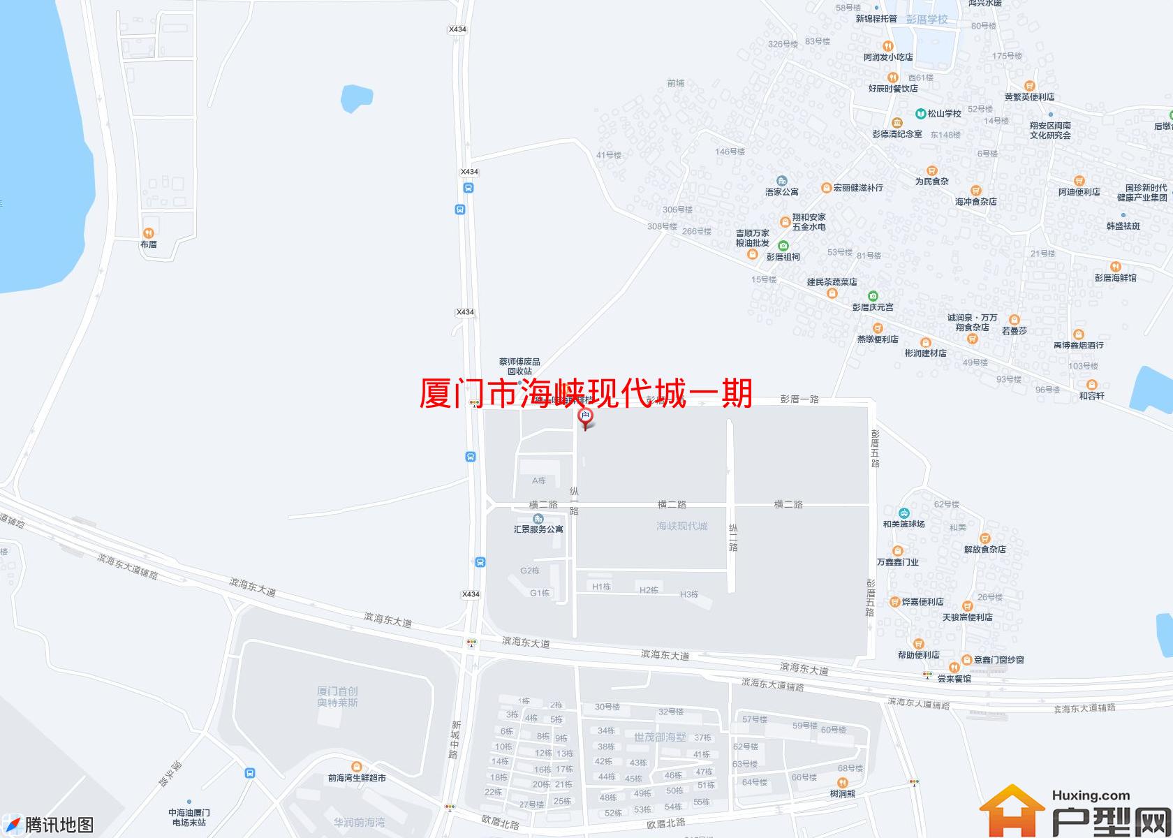 海峡现代城一期小区 - 户型网