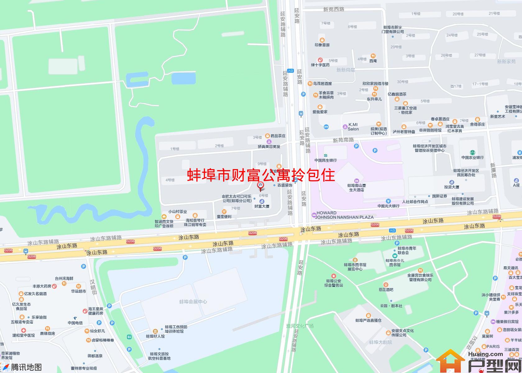财富公寓拎包住小区 - 户型网