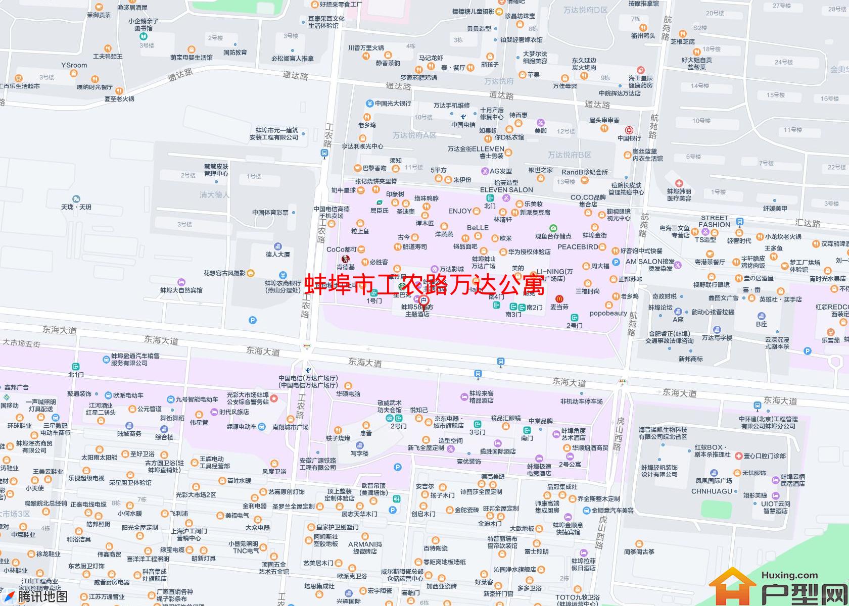 工农路万达公寓小区 - 户型网