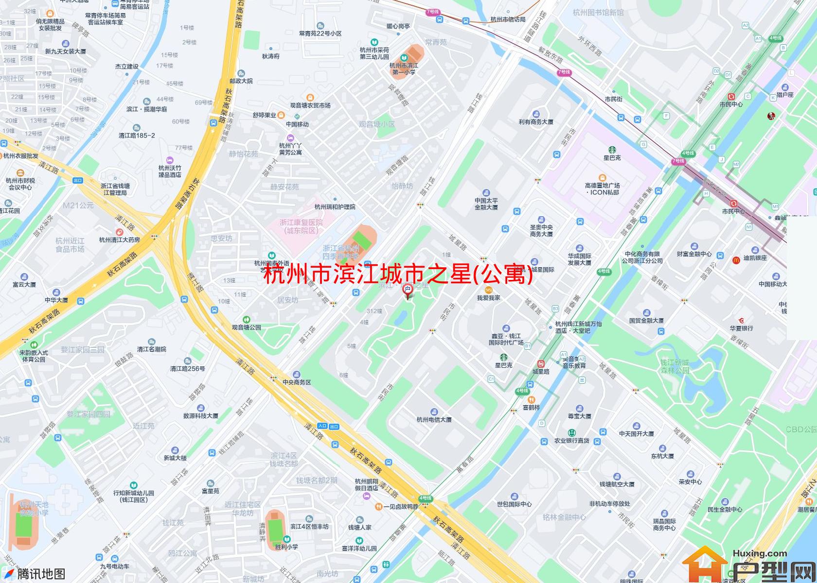 滨江城市之星(公寓)小区 - 户型网