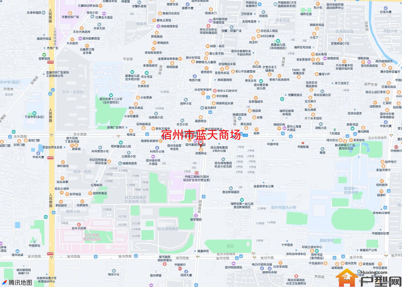 蓝天商场小区 - 户型网