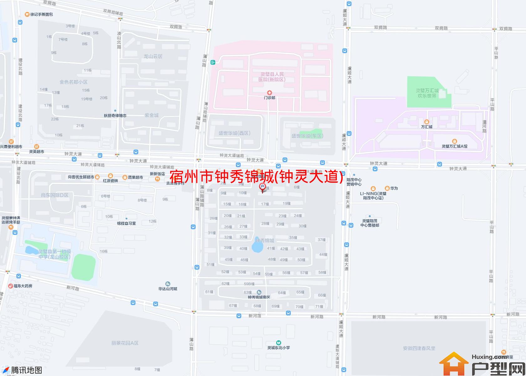 钟秀锦城(钟灵大道)小区 - 户型网