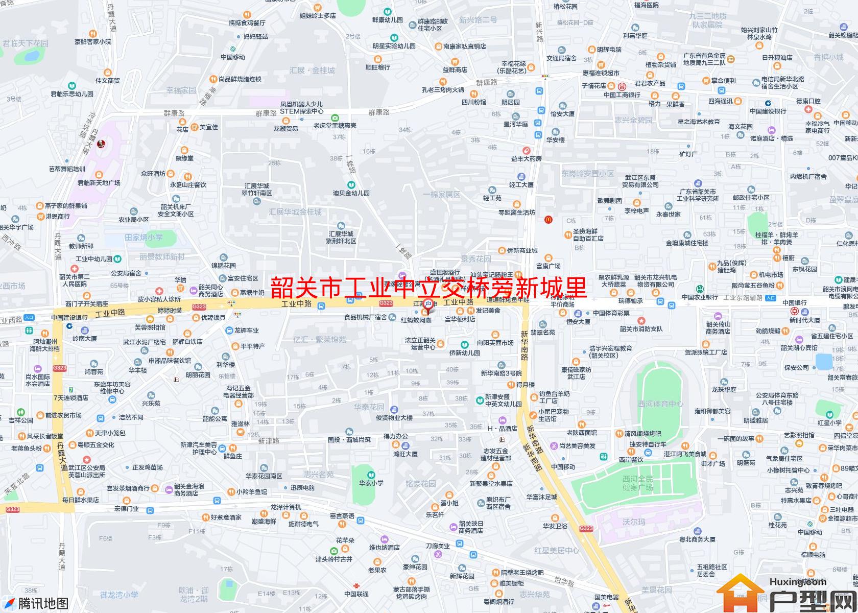 工业中立交桥旁新城里小区 - 户型网