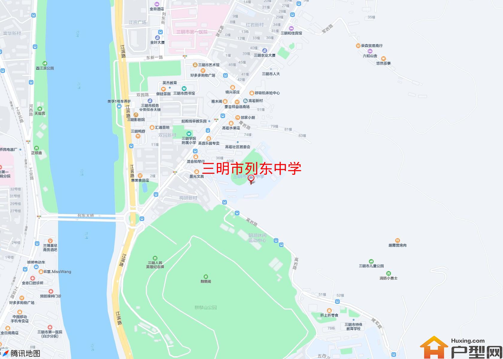 列东中学小区 - 户型网