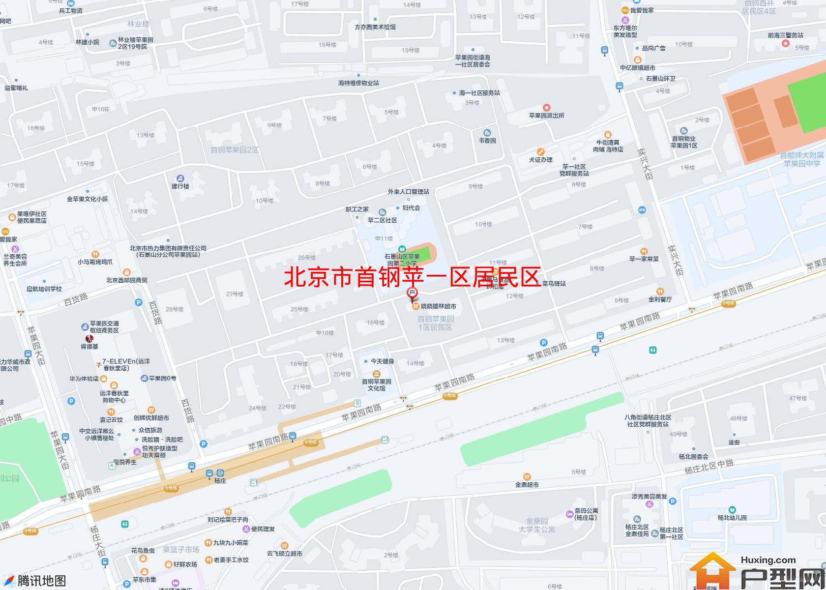 首钢苹一区居民区小区 - 户型网