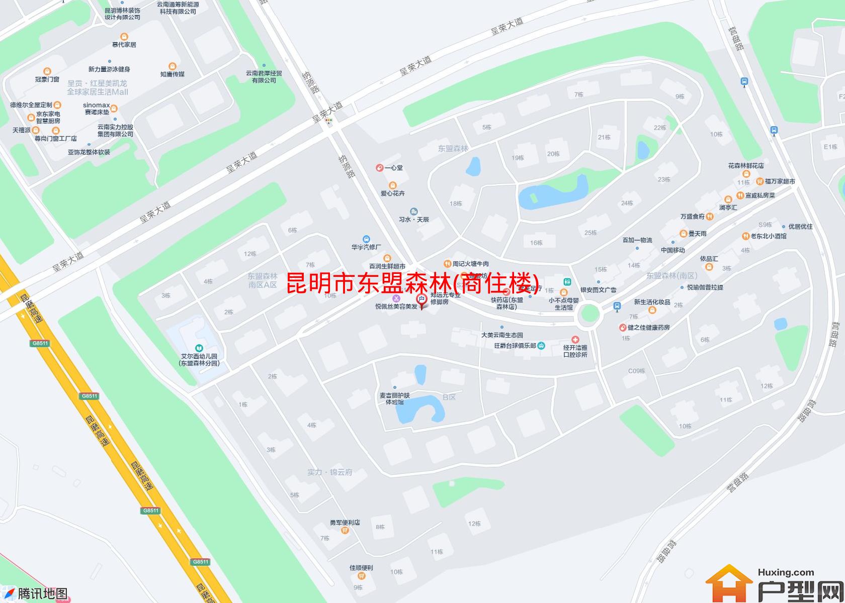 东盟森林(商住楼)小区 - 户型网