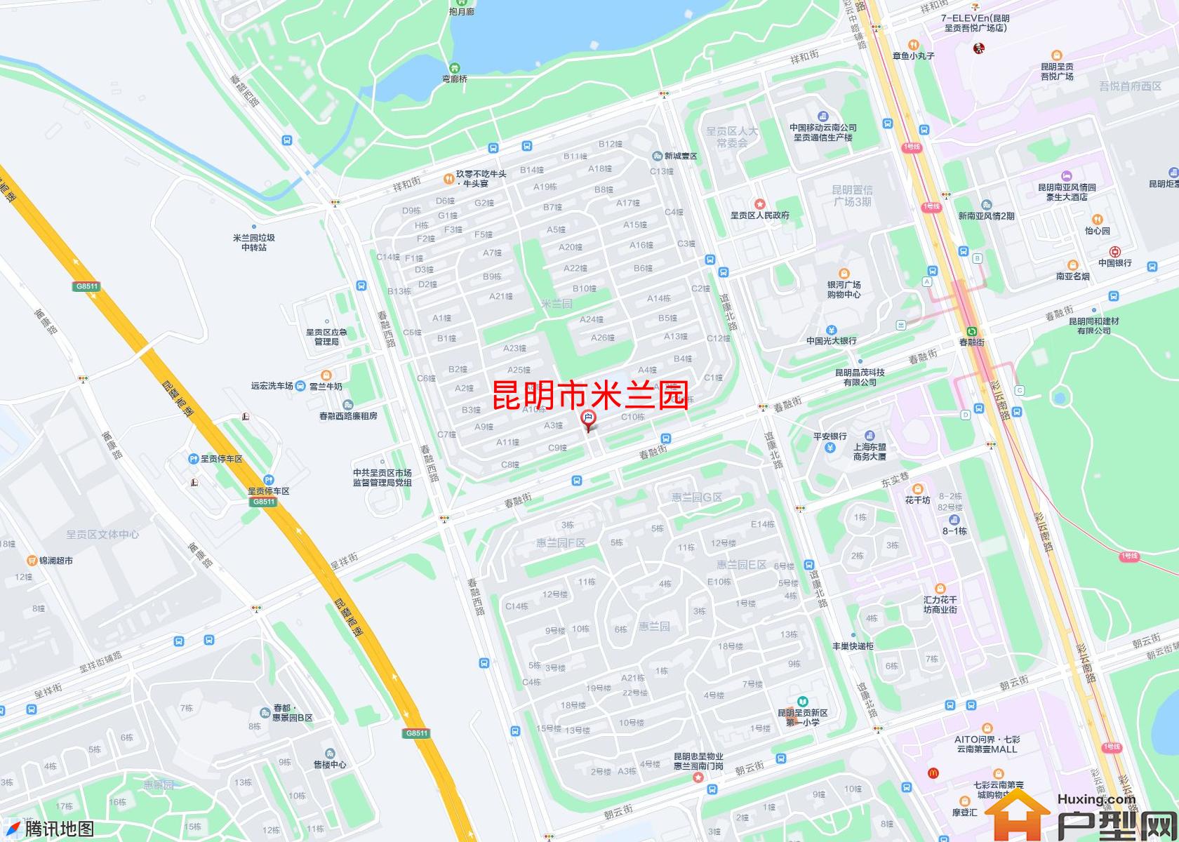 米兰园小区 - 户型网