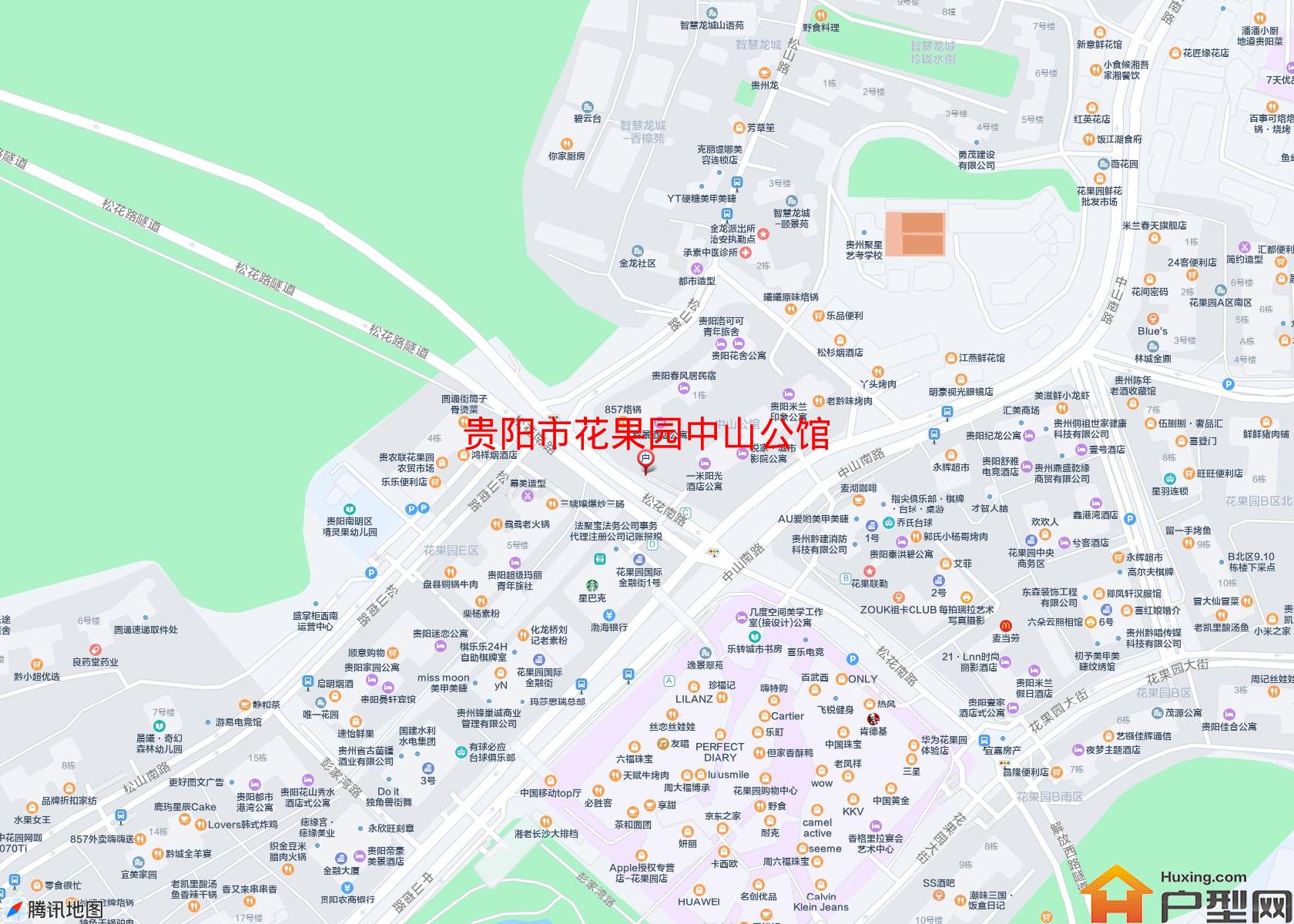 花果园中山公馆小区 - 户型网