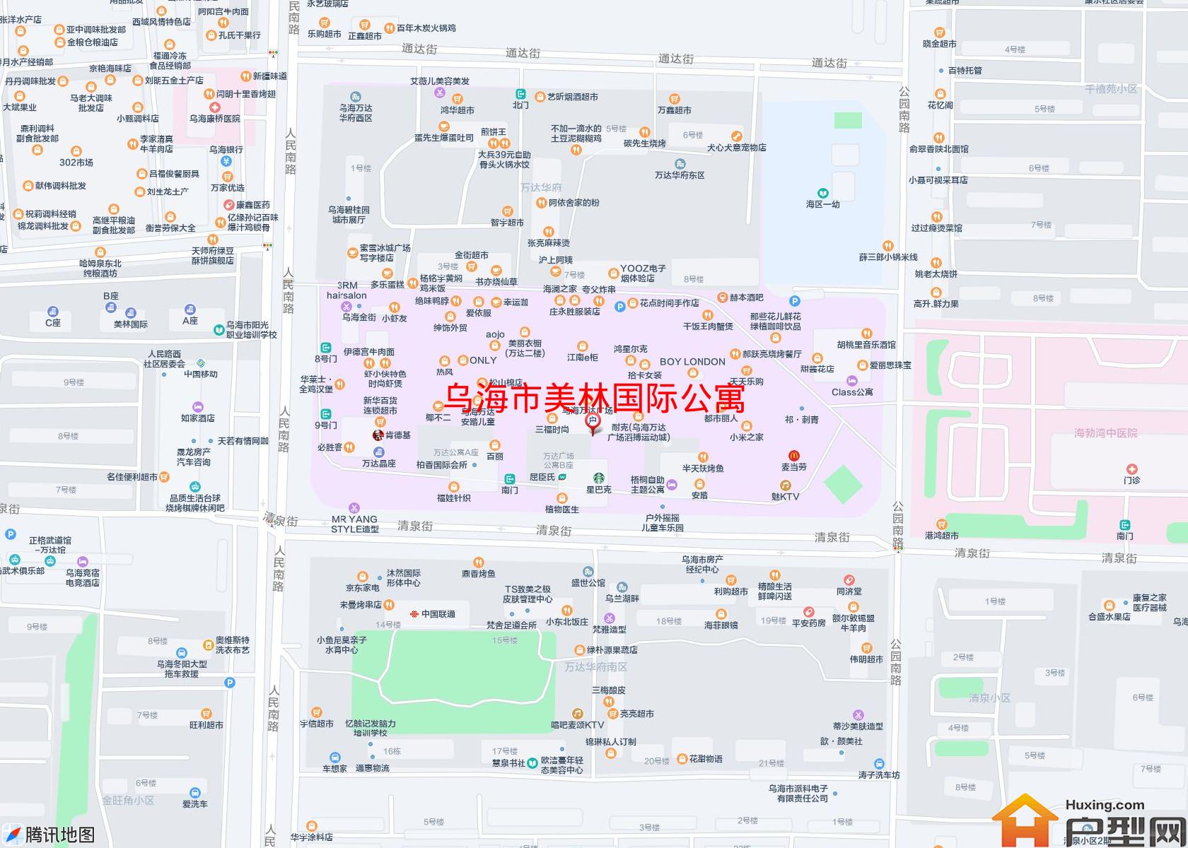 美林国际公寓小区 - 户型网