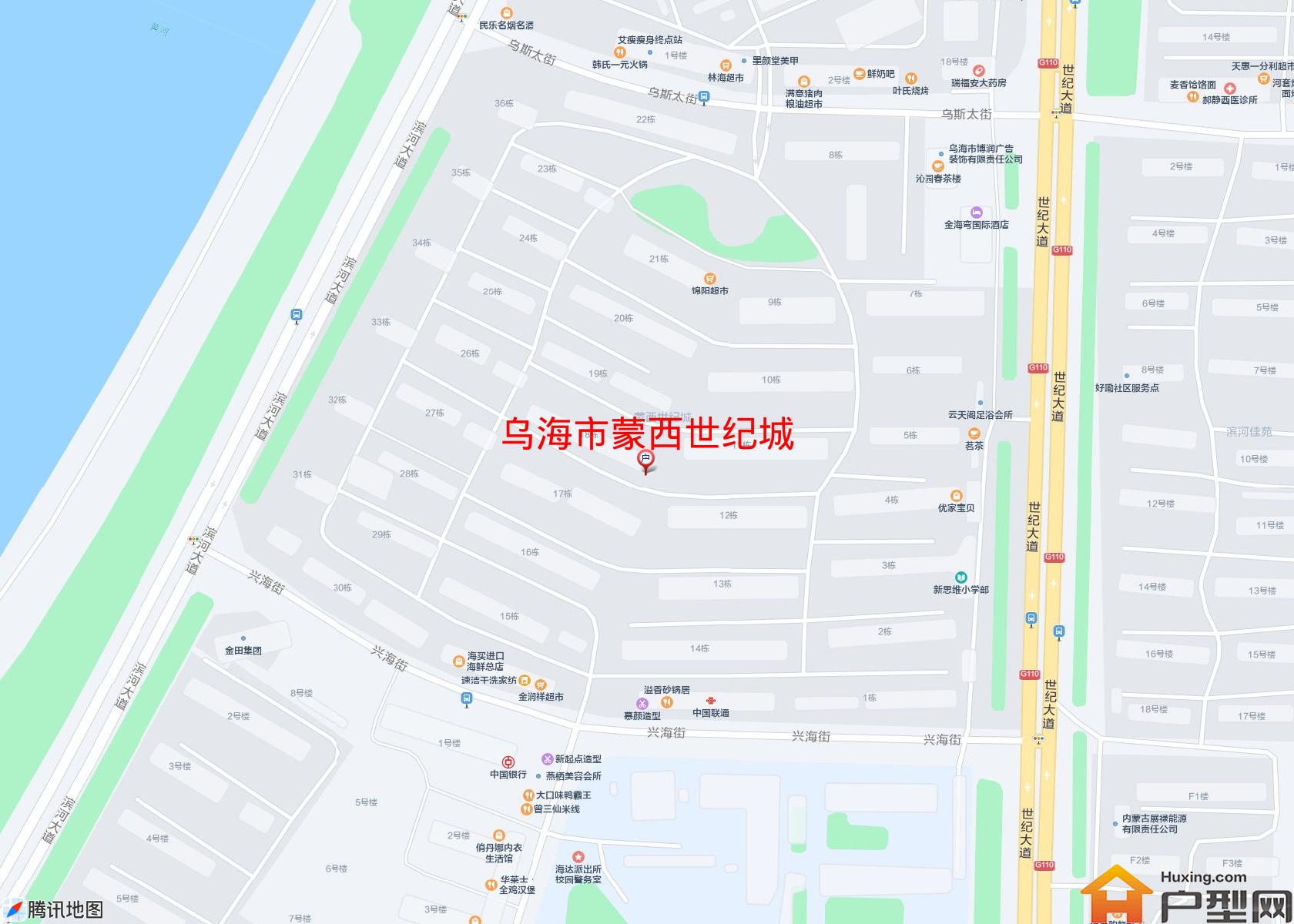 蒙西世纪城小区 - 户型网