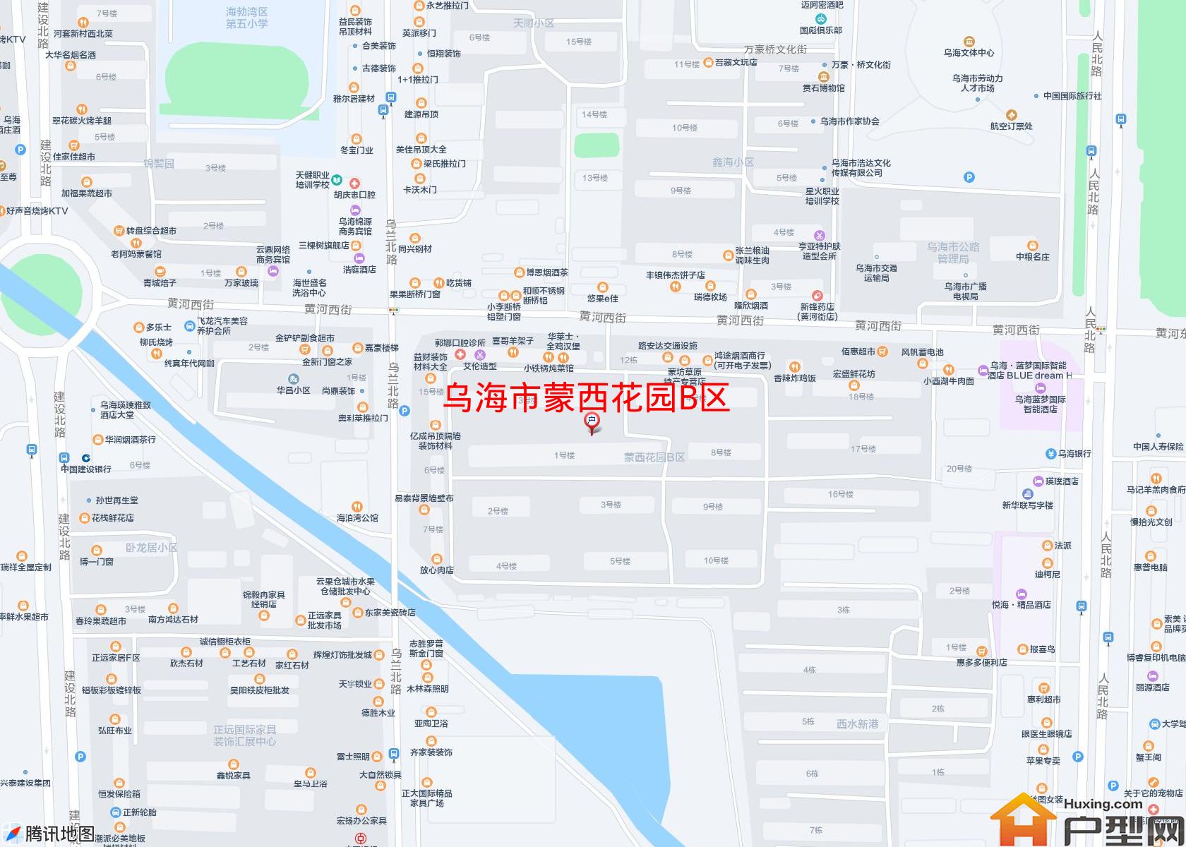 蒙西花园B区小区 - 户型网