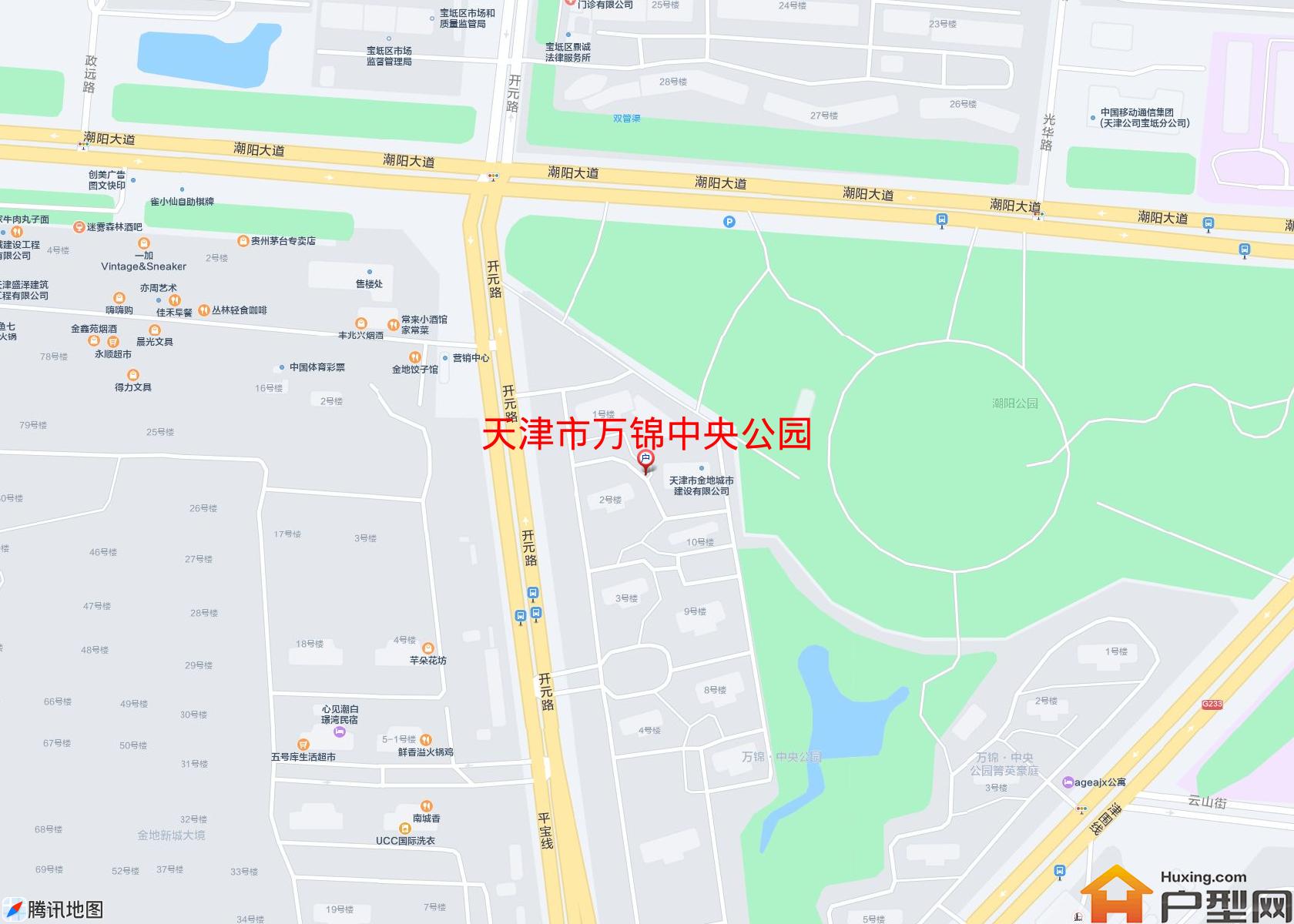 万锦中央公园小区 - 户型网