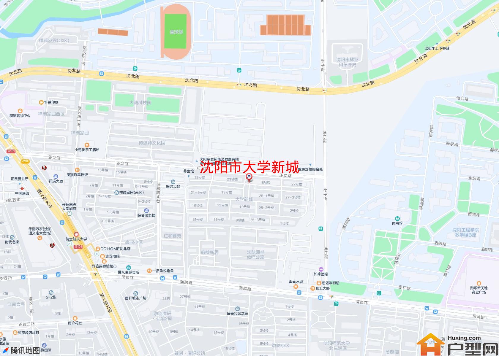 大学新城小区 - 户型网