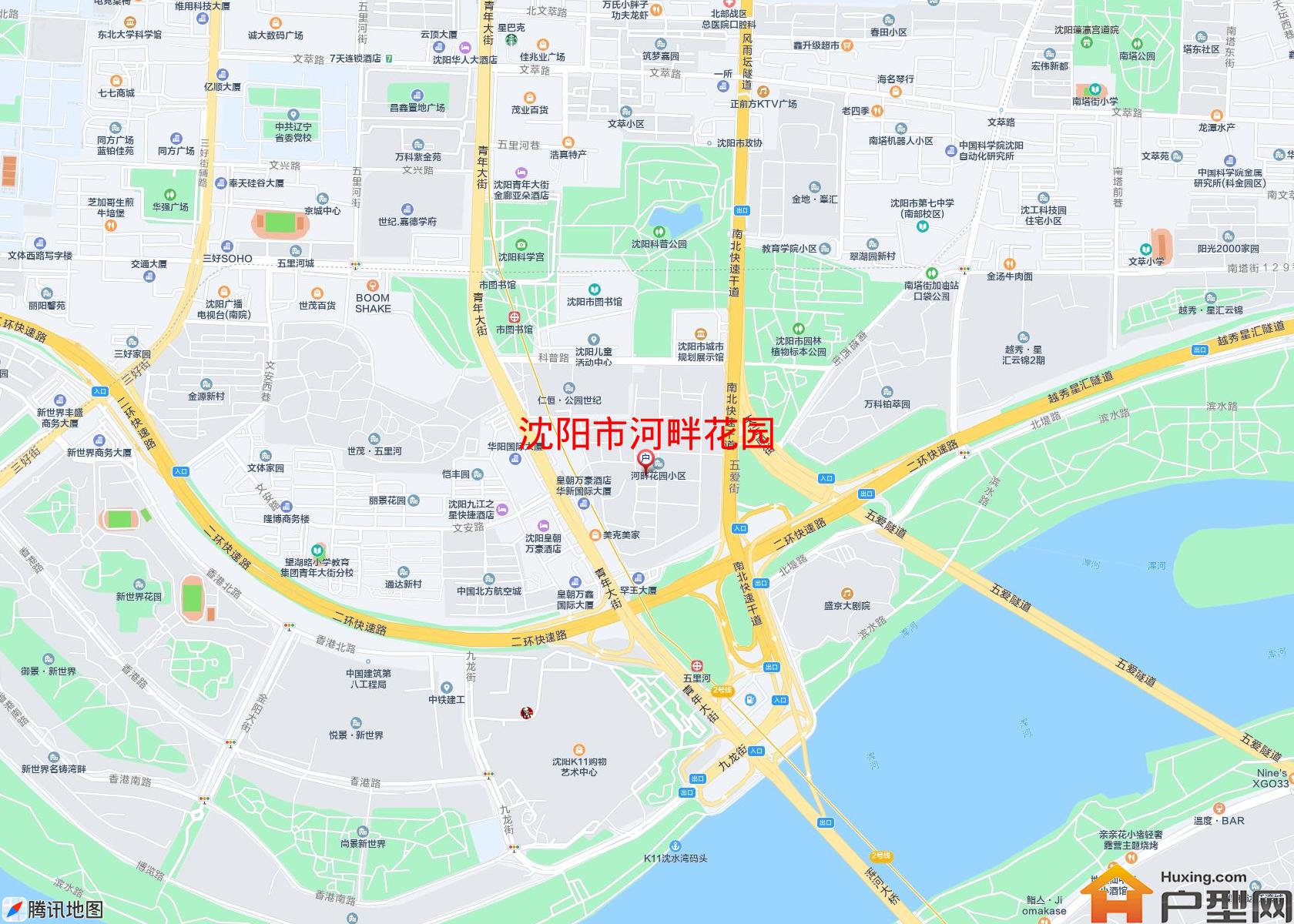 河畔花园小区 - 户型网