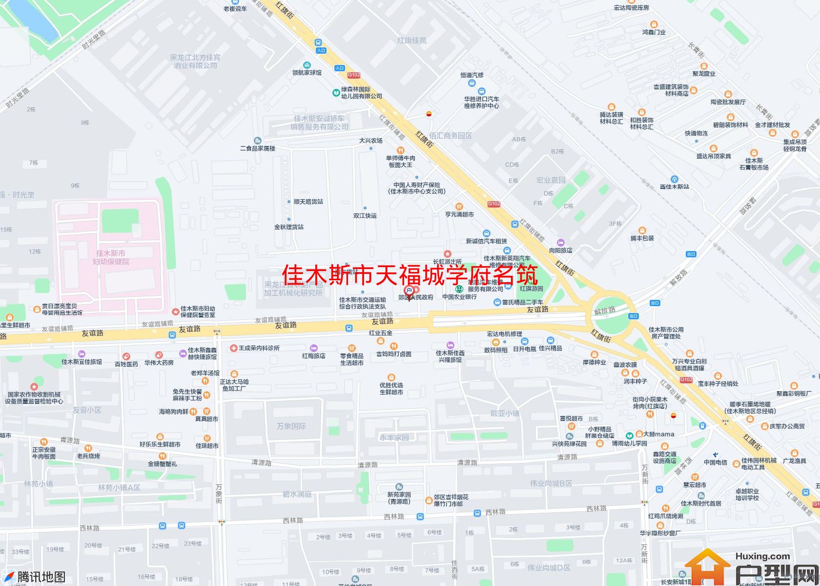 天福城学府名筑小区 - 户型网